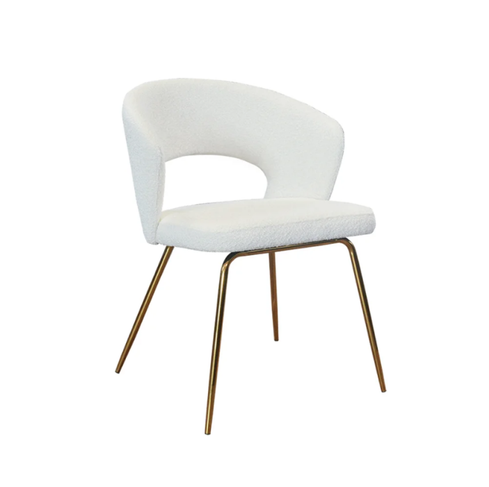 Sessel RENE Gold Bouclé